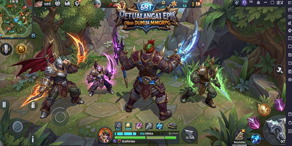 Tampilan gameplay mendebarkan dalam dunia 6RT yang luas.