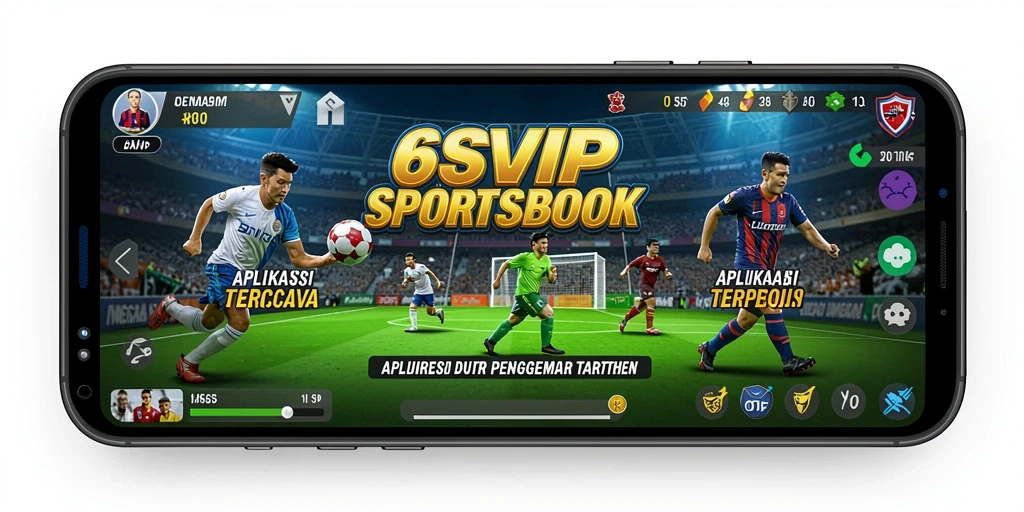 Screenshot utama 6SVIP menunjukkan tampilan antarmuka taruhan olahraga.