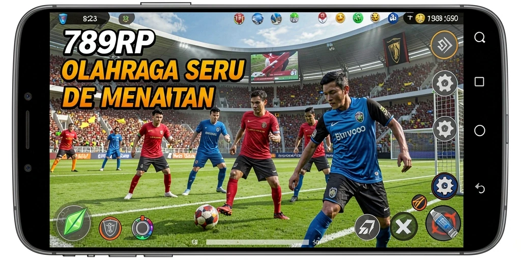 Screenshot 789RP menampilkan aksi seru permainan olahraga.