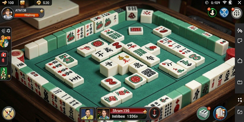 Tangkapan layar dari gameplay Mahjong yang menarik dan seru.