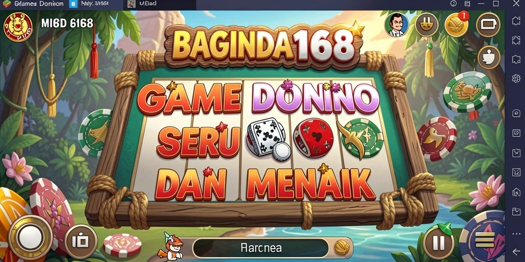 Tampilan gameplay seru dalam permainan Domino BAGINDA168.