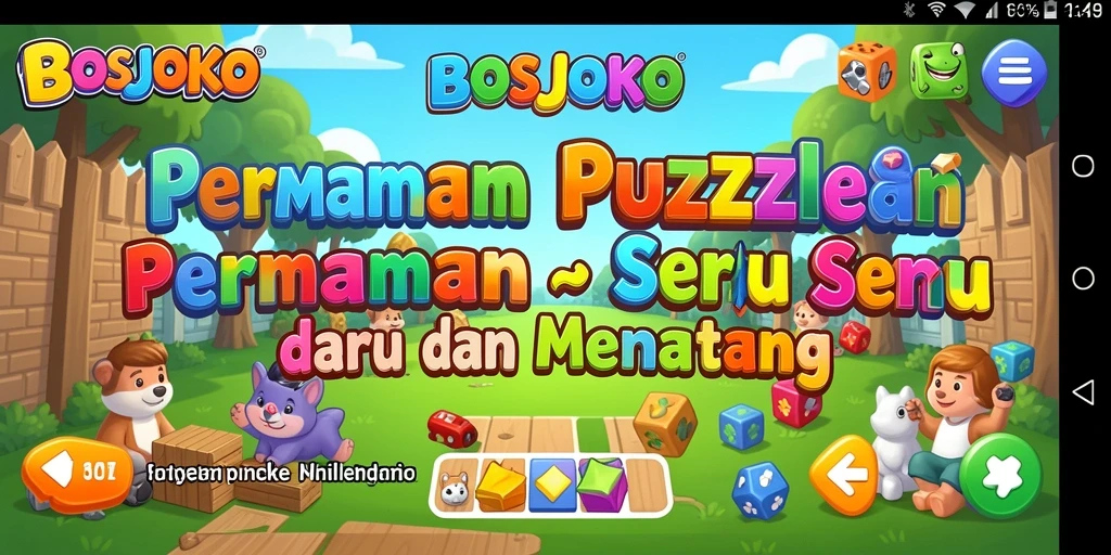 Tangkapan layar gameplay <strong>BOSJOKO</strong> menampilkan tingkat kesulitan puzzle yang menarik.