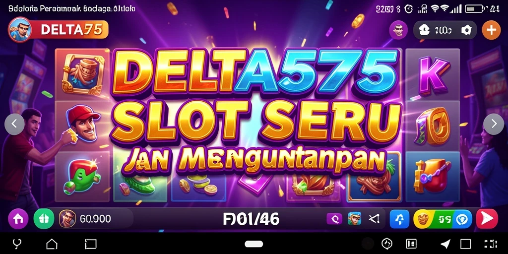 Screenshot utama DELTA575 menampilkan gameplay Slot yang seru dan interaktif.