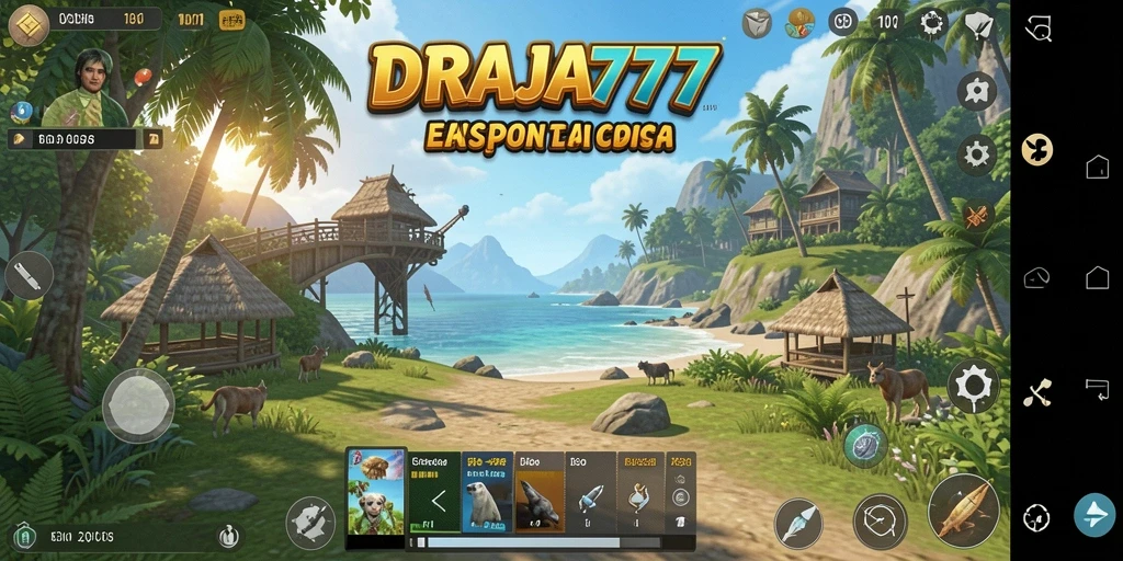 Screenshot gameplay DRAJA777 menunjukkan momen eksplorasi yang menarik.