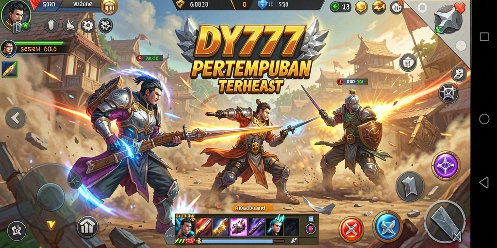 Tampilan gameplay DY777 yang mendebarkan dalam pertempuran Battle Royale.