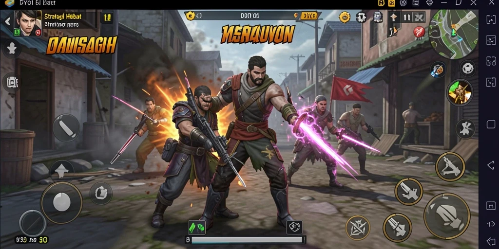 Tampilan gameplay DYO1 yang menantang dan strategis.