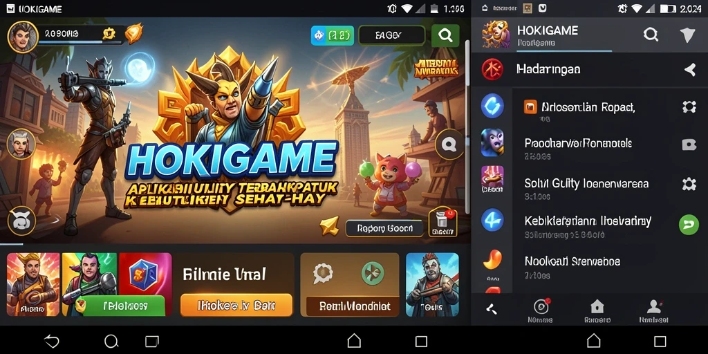 Tampilan antarmuka HOKIGAME yang intuitif dan menarik.