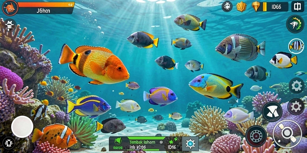 Gameplay seru menangkap ikan dengan grafis menawan di ID66.
