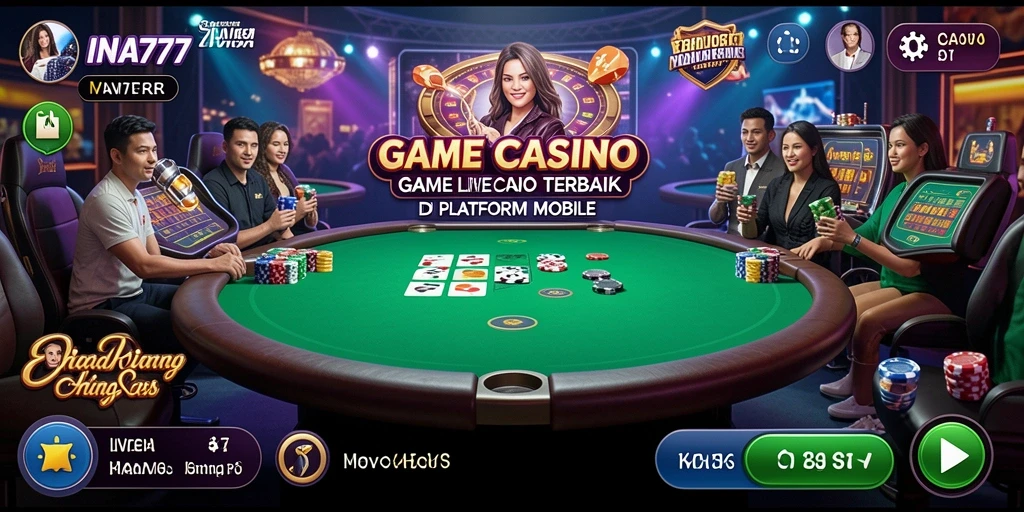 Tampilan gameplay <strong>INA777</strong> menampilkan dealer langsung dan interaksi yang menyenangkan.