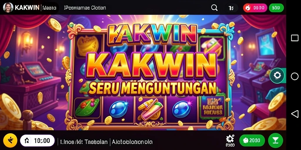 Screenshot gameplay KAKWIN yang menampilkan mesin slot menarik.