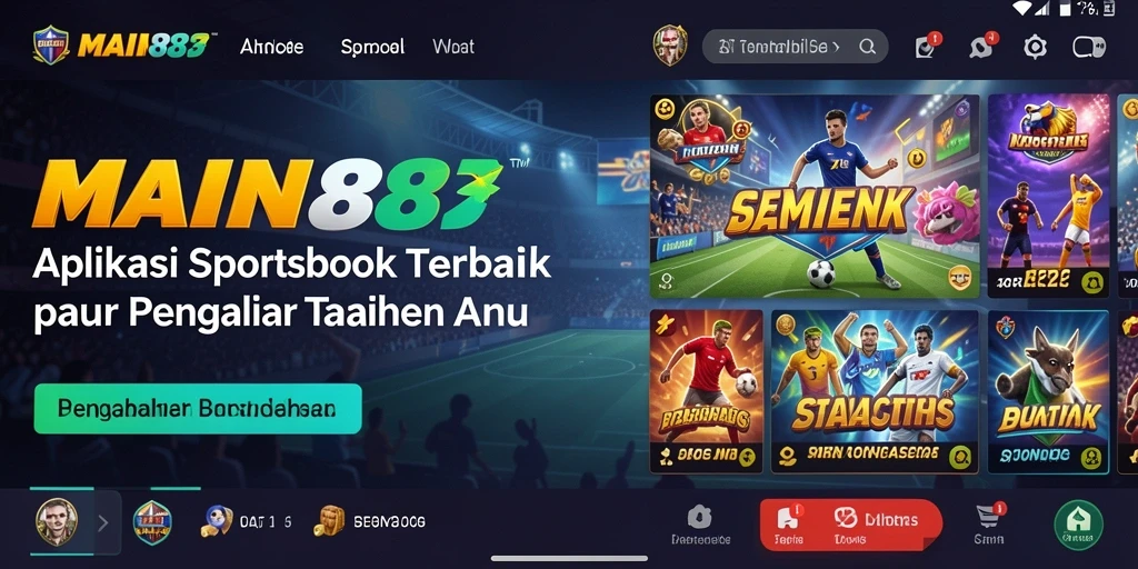Screenshot utama <strong>MAIN88</strong> menampilkan antarmuka taruhan olahraga yang dinamis.