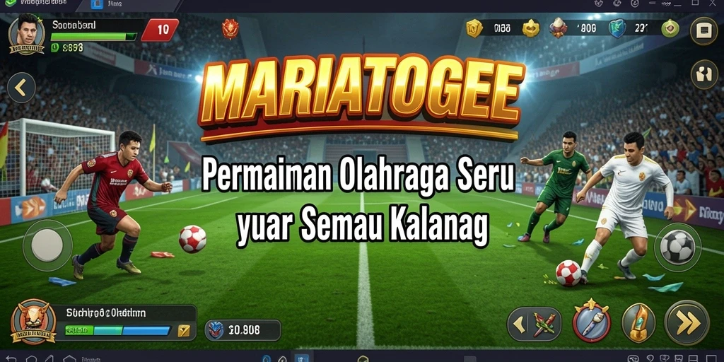 Tampilan screenshot MARIATOGEL yang menampilkan gameplay olahraga yang seru.