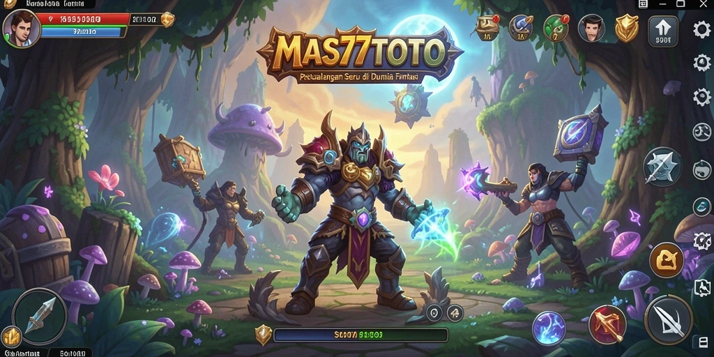 Screenshot utama MAS77TOTO menampilkan aksi petualangan yang menegangkan.