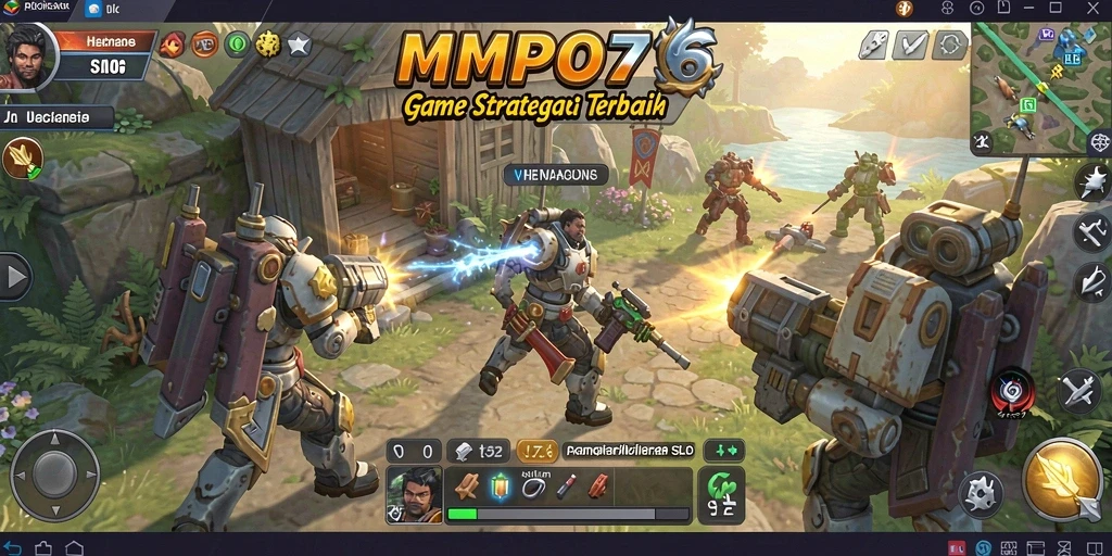 Tangkapan layar game MPO76 menampilkan aksi strategi yang intens.