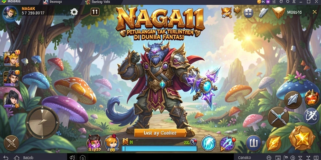 Tampilan gameplay yang mengesankan di dunia petualangan NAGA11.