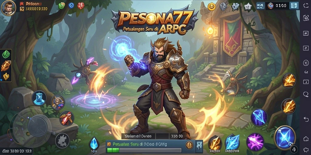 Tampilan gameplay epik dari PESONA77 dengan pertarungan yang mendebarkan.