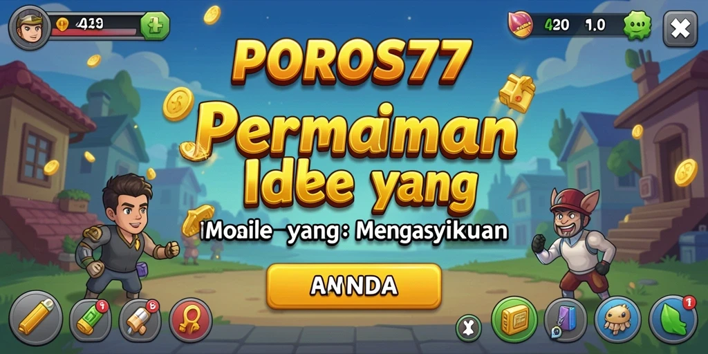Screenshot menampilkan visual menarik dari gameplay Idle.