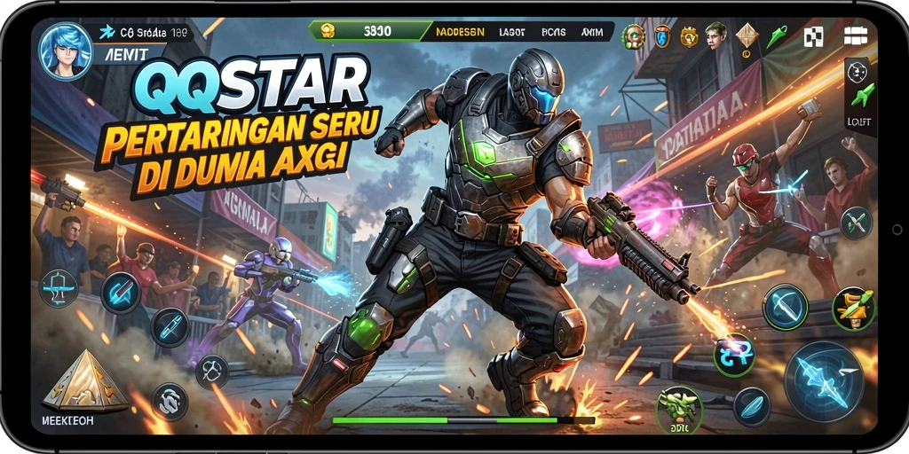 Tampilkan gameplay seru QQSTAR dengan visual menakjubkan.