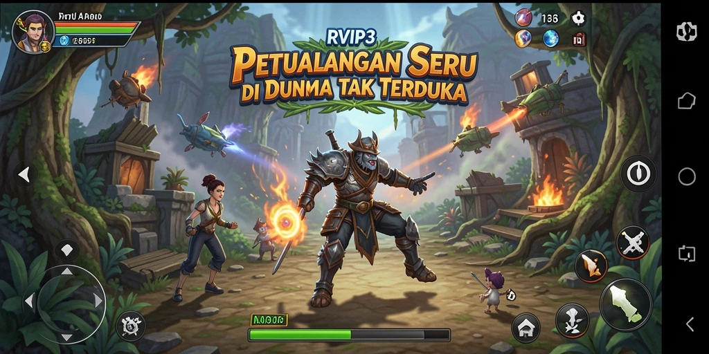 Tampilan gameplay RVIP3 yang menakjubkan dalam petualangan seru.