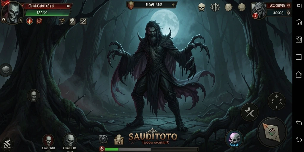 Gameplay mengerikan SAUDITOTO dengan suasana mencekam yang menakutkan.