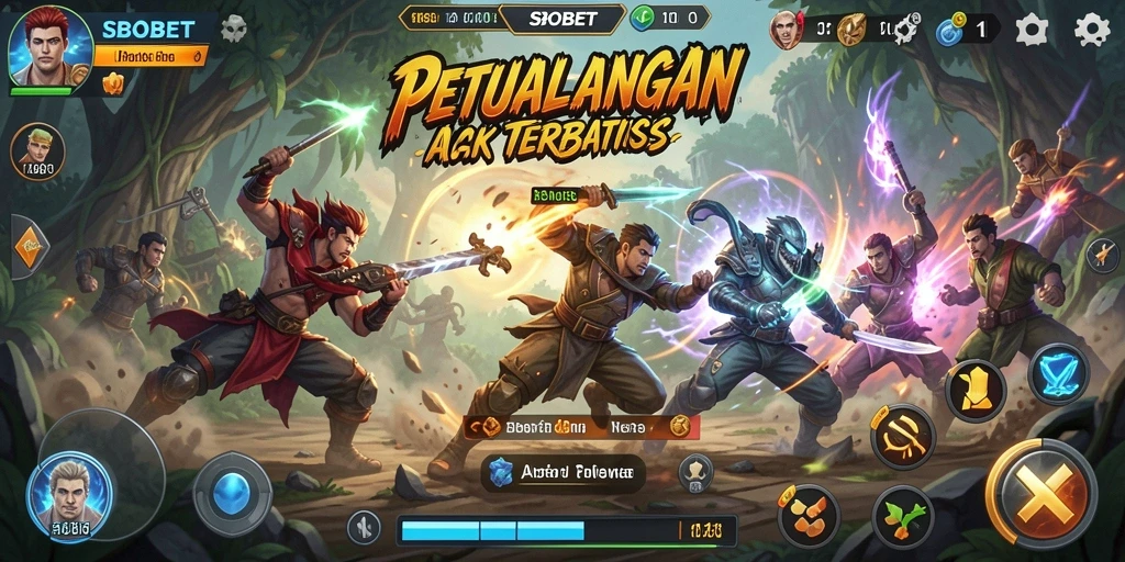Tampilan gameplay SBOBET yang penuh aksi dan seru.