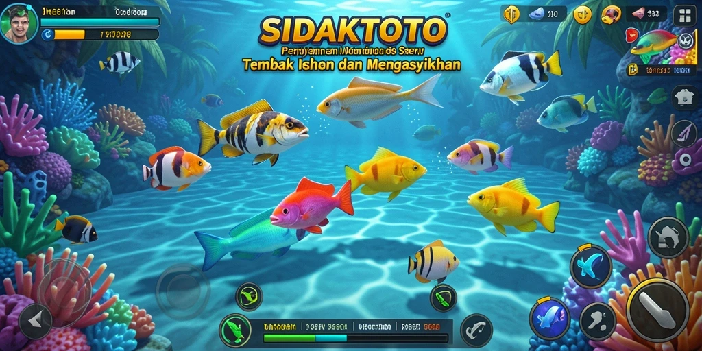 Screenshot gameplay Tembak Ikan SIDAKTOTO yang seru dan menegangkan.