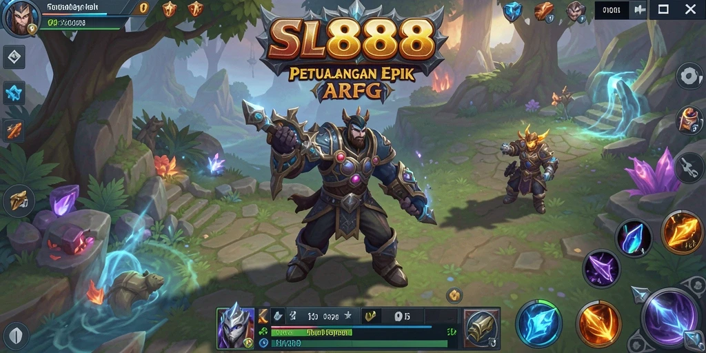 Tangkapan layar dari gameplay seru SL888 dalam petualangan ARPG.