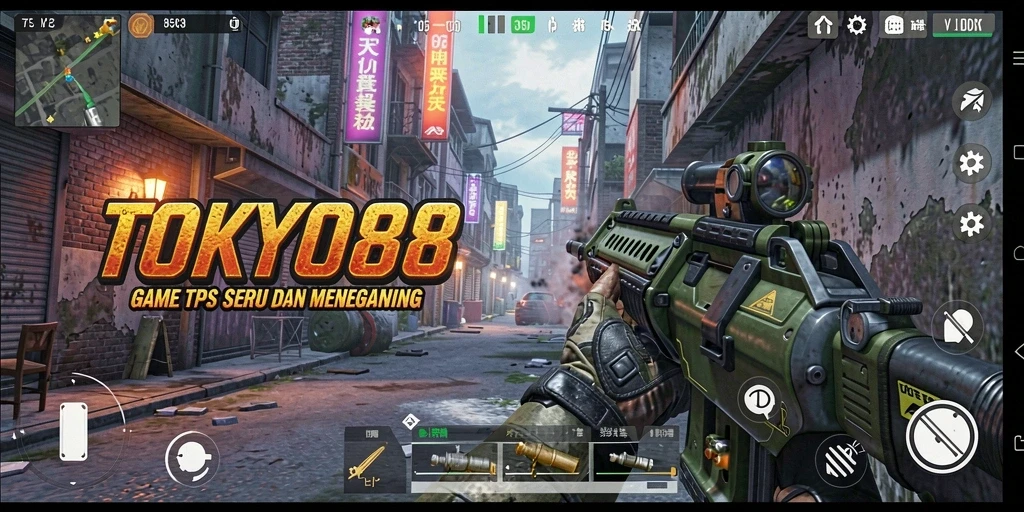 Screenshot gameplay TOKYO88 menampilkan aksi pertempuran yang mendebarkan.